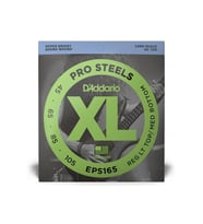 D'Addario EPS165 XL ProSteels Bas Gitar Tel Seti - 45-105 Regular Light/Medium (Profesyonel)  Paslanmaz Çelik Alaşım, En Parlak ve Agresif Ton Karakteri, Güçlü Baslar