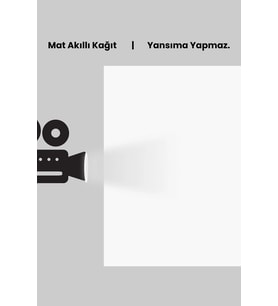 100x150 cm Projeksiyon Perdesi, Ev Sineması ve Sunum İçin