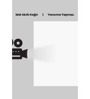 100x150 cm Projeksiyon Perdesi, Ev Sineması ve Sunum İçin