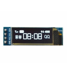 128x32 Oled Lcd Ekran 0.91 Inch Beyaz Arduino Uyumlu