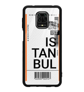 Xiaomi Redmi Note 9 Pro Uyumlu Bilet Tasarımlı Glossy Telefon Kılıfı