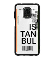 Xiaomi Redmi Note 9 Pro Uyumlu Bilet Tasarımlı Glossy Telefon Kılıfı