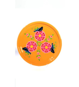 Tepsi Turuncu Kuşlu (33 Cm)