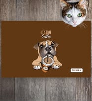 Monnhein Pet Mat – Kişiselleştirilebilir Kaymaz Mama Altlığı, 50x35 cm