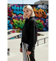 Kadın Polo Yaka Düşük Kol Regular Kalıp Örme Sweatshirt Fonksiyonel Dayanıklı Kaliteli Şık
