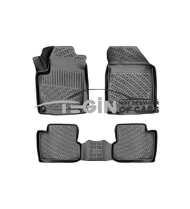 Jeep Cherokee KL 2021 3D Havuzlu Paspas Siyah