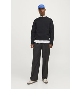 JORVESTERBRO KNIT CREW NECK SN (Siyah)
