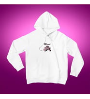 Kişiye Özel Free Spirit Baskılı Kapşonlu Beyaz Unisex Sweatshirt HK2160