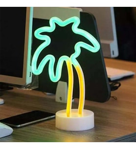Palmiye Ağacı Tasarımlı Neon Led Lamba 18*29 cm