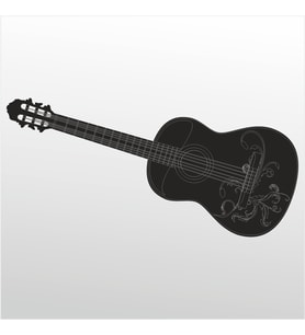 Folyo Sticker Gitar 60cm Uzunluk (Karışık)