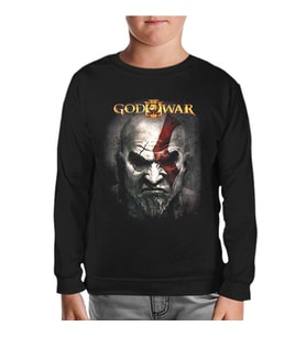 God of War 2 Siyah Çocuk Sweatshirt