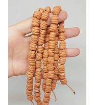 Taba Tırtıklı Mat Seramik Boncuk Dizi 10-12mm/25cm (54216)