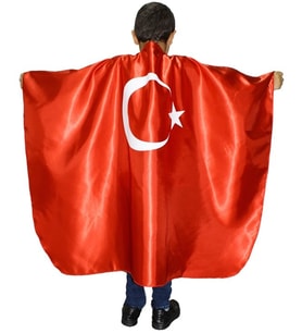 Bayrak Pelerin  Ay Yıldızlı Bayrak Pelerin