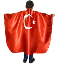 Bayrak Pelerin  Ay Yıldızlı Bayrak Pelerin