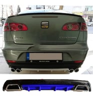 Seat Cordoba Mavi Difüzör Çiftli Kare Egzoz Görünümlü D Tip Difizör