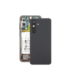 Samsung A36 Arka Kapak - Arka Pil Batarya Kapağı Kamera Lensli - SM-A366 Uyumlu (Siyah)