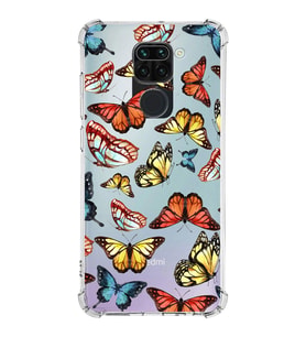 PrintiFy Xiaomi Redmi Note 9 Uyumlu Water Color 2 Baskılı Şeffaf Köşe Korumalı Antişok Kılıf