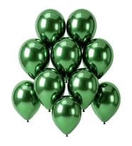 Yeşil Renk Lateks krom Balon (15 cm) - 10 Adet