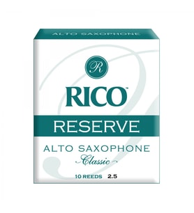 D'Addario RJR1025 Rico Reserve Alto Saksafon Kamışı No: 2.5 (Profesyonel) - 10'lu Paket  Klasik Müzik İçin Premium Kamış ve Zengin Harmonikler