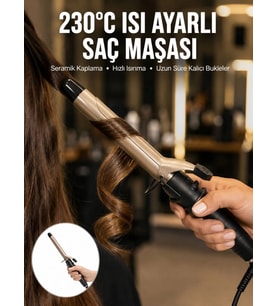 230 Derece Isı Ayarlı Seramik Saç Maşası 25 mm Yeni Nesil