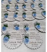 Kişiye Özel Ahşap Magnet Hatıra (Bej)