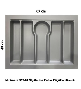 LİDER 67*49 Çekmece İçi Kepçelik,(57*40 Ölçüsüne Küçülebilir)