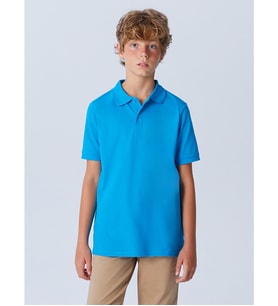 LCW Kids Turkuaz Polo Yaka Erkek Çocuk Tişört