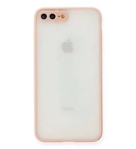 iPhone 7 Plus Kılıf Montreal Silikon Kapak - Pembe