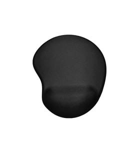 Bilek Destekli Mouse Pad - Siyah Oval Bileklikli Mousepad