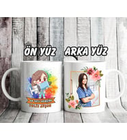 Kişiye Özel Fotoğraflı En Güzel Hemşire Kupa Bardak 2