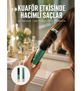 Üflemeli Saç Düzleştirici Fön Tarak Yüksek Isı Ayarlı İyon Özellikli Yeni Nesil