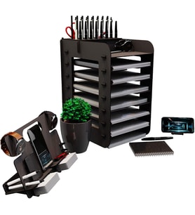 Design Robinia A4 Evrak Rafı Ofis Masaüstü Organizer Set (Beyaz)