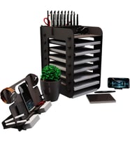 Design Robinia A4 Evrak Rafı Ofis Masaüstü Organizer Set (Beyaz)