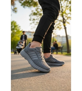 Enoch Erkek Üç Şerit Detaylı Konfor Tabanlı Günlük Spor Ayakkabı Sneaker