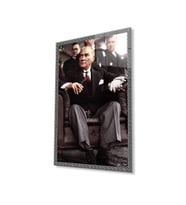 Atatürk Cam Tablo 4mm Dayanıklı Temperli Cam, Atatürk Glass Wall Art (Çok Renkli)
