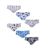 Erkek Çocuk Renkli Empirme Slip Külot 6 lı Paket (Karışık)