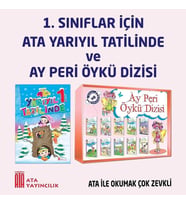 1.Sınıf Ata Yarıyıl Tatilinde + Ay Peri Öykü Dizisi (Beyaz)