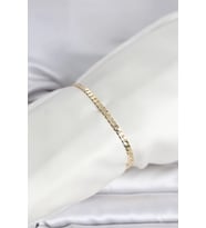 CM 14K Gold Renk Zincirli Model Kadın Bileklik