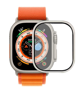 Apple Watch Ultra 49mm Zore ALM-02 Metal Çerçeveli Ekran Koruyucu
