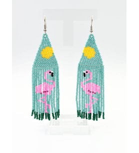 Flamingo Küpe