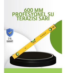 Hassas Ölçüm Sağlayan 600 mm Sarı Su Terazisi