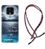 Tecno Camon 16 18P Pova Kılıf Boyun Asklı Rasta Silikon Great Moon 1301