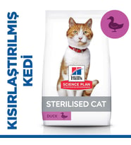 Hills Sterilised Duck Ördekli Kısırlaştırılmış Kedi Maması 3 Kg