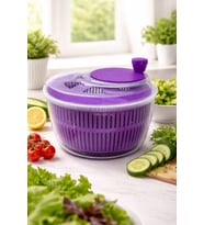 Geniş Hazneli 5L Salata ve Sebze Kurutucu, BPA Free, Kaydırmaz Taban