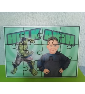 Kişiye Özel Fotoğraf Baskılı MDF Dikdörtgen Puzzle A4 - 12 Parça