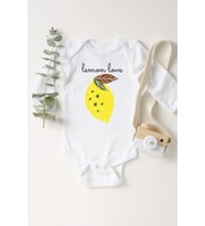 Bebek Beyaz Limon Uzun Kollu Çıtçıtlı Body