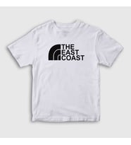 Presmono Unisex Çocuk Beyaz Logo The East Coast T-Shirt 503498tt (Beyaz)