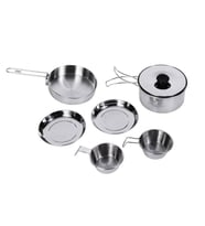 KingCamp BACKPACKER III SILVER YEMEK SET (2 KISI) (Renksiz)