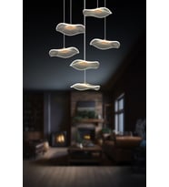 Modern 3 Renk Işık Dimmerli Sarkıt Led Avize, Salon ve Mutfak İçin