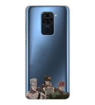 Xiaomi Redmi NOTE 9 Uyumlu JoJo's Bizarre Adventure Tasarımlı Şeffaf Telefon Kılıfı